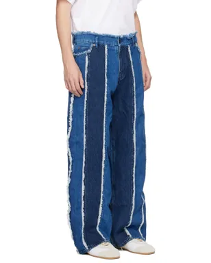 Charles Jeffrey LOVERBOY Clash of Clansエディション フレイド ストライプ ジーンズ - サムネイル2