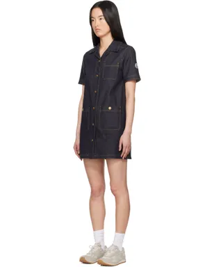 Moncler デニム ミニ シャツワンピース - サムネイル4