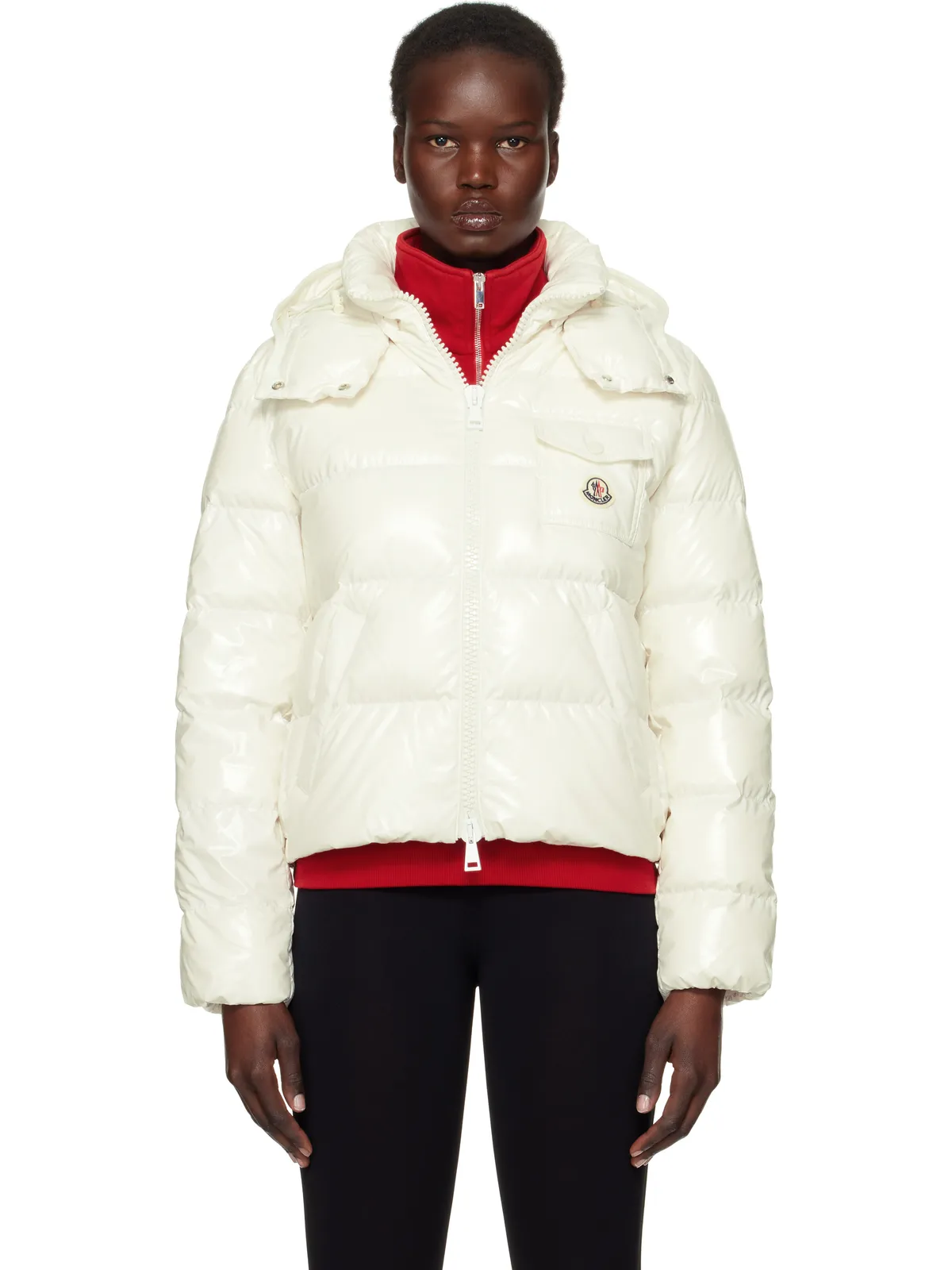 Moncler Andro フード ショート ダウンジャケット - 画像1