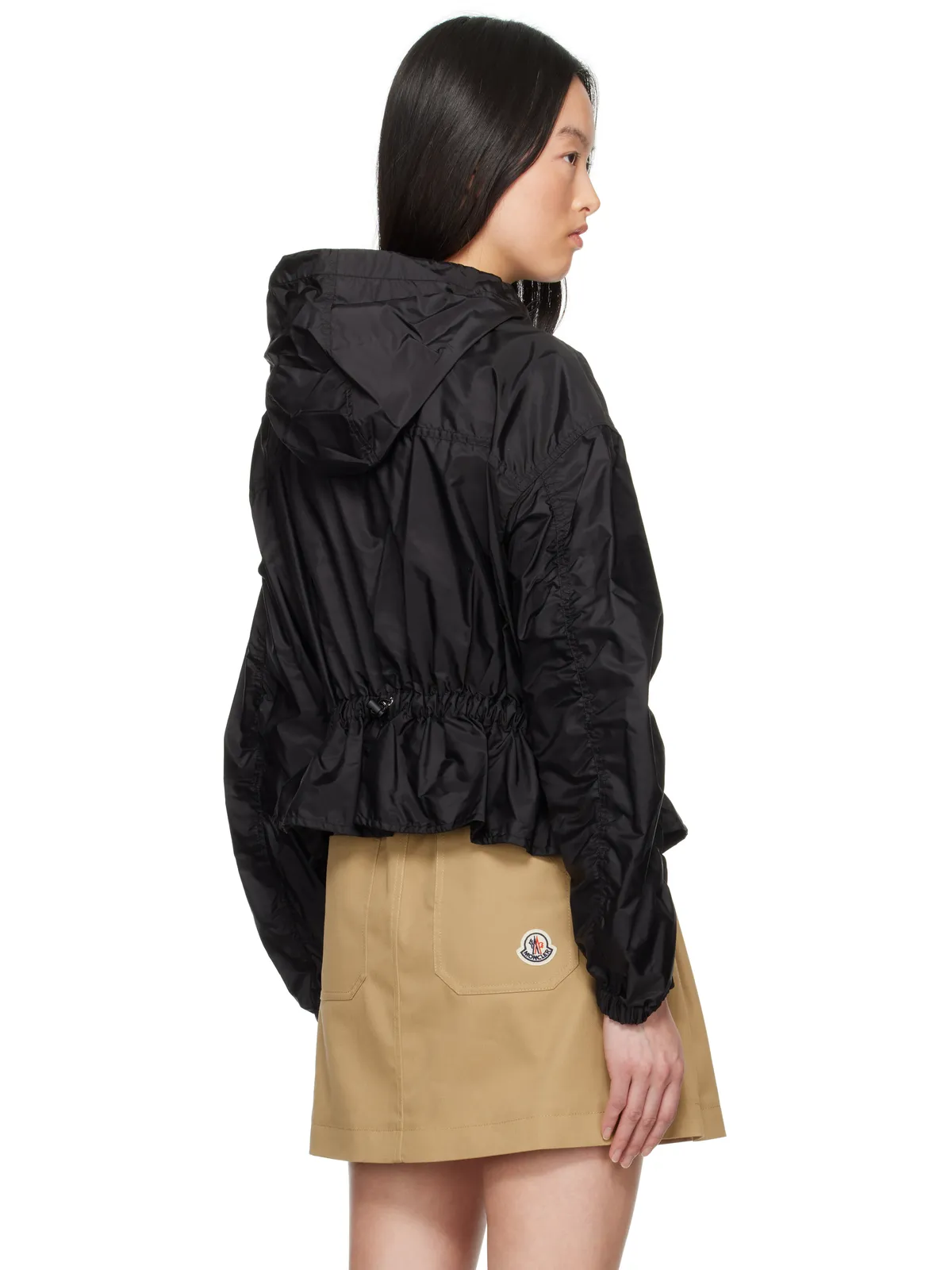 Moncler Curton フード付き ペプラムジャケット - 画像3