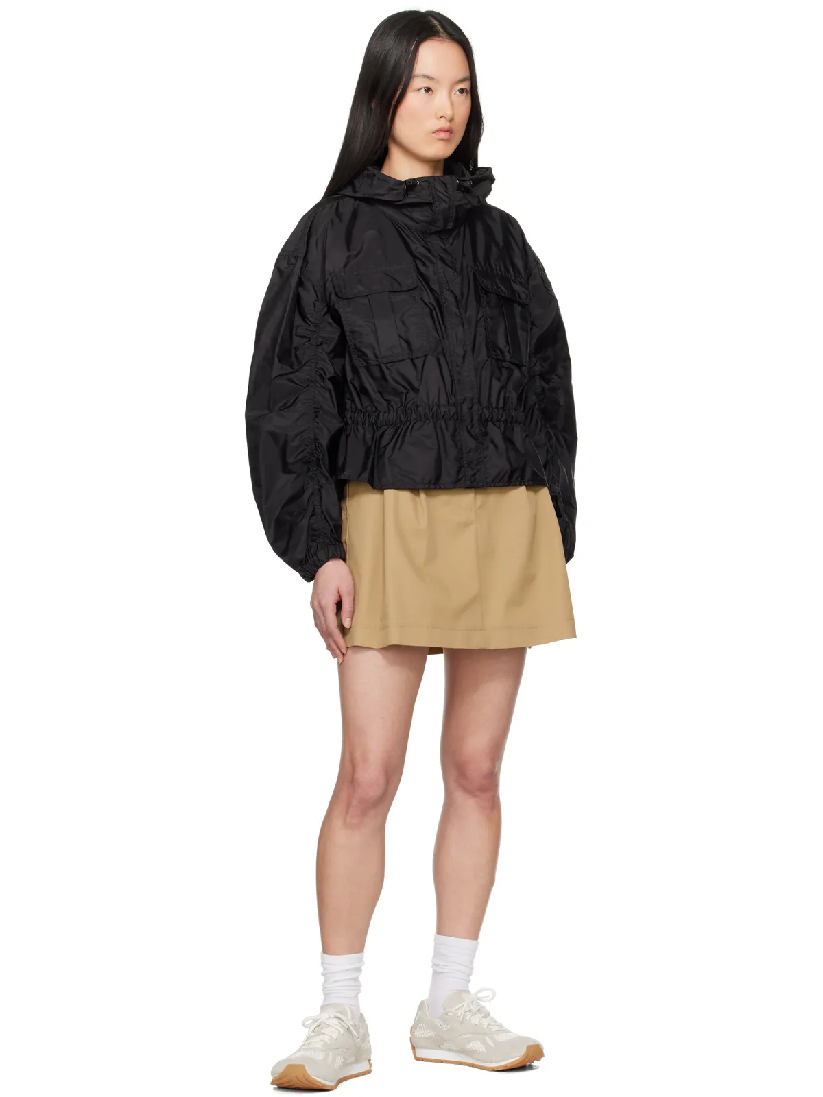 Moncler Curton フード付き ペプラムジャケット - 画像4