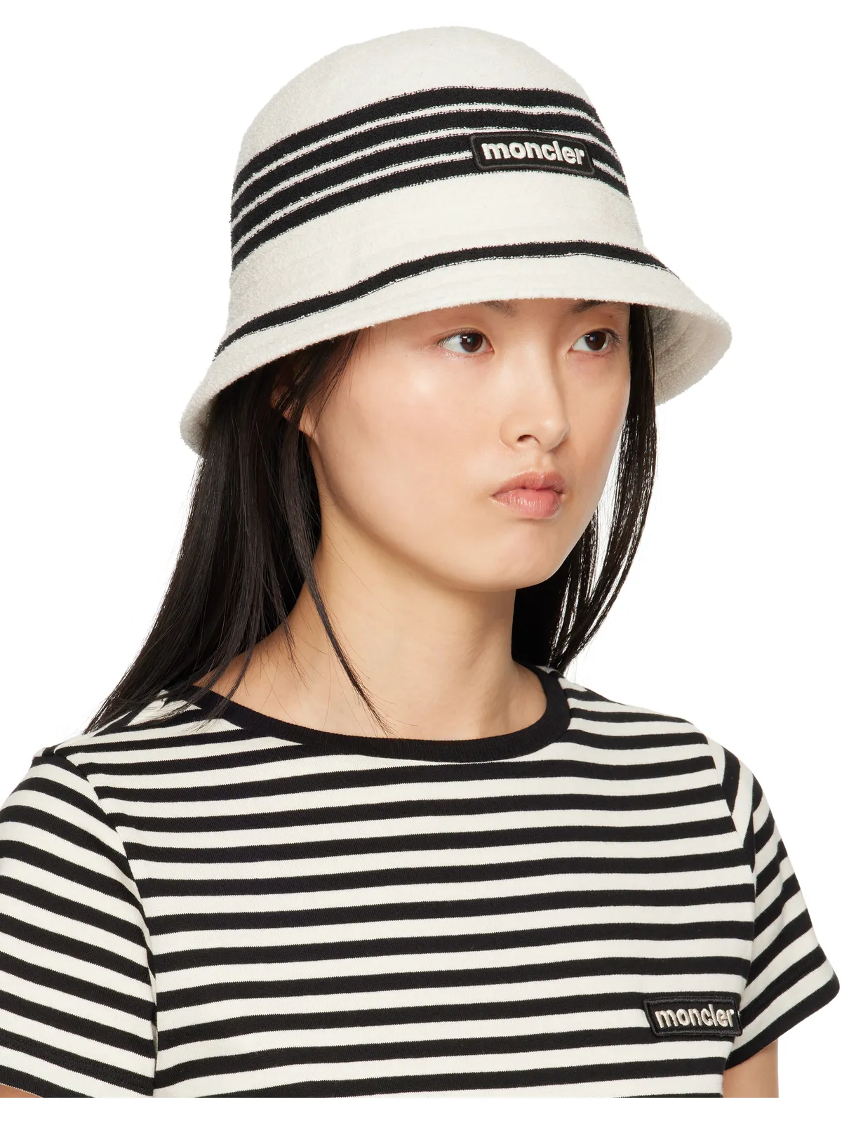 Moncler ライン バケットハット - 画像2