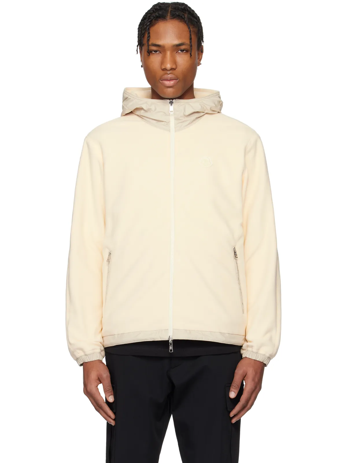 Moncler リバーシブル フリース ジップアップフーディ - 画像1