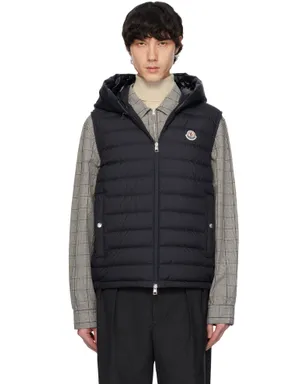 Moncler Bourget フード付き ダウンベスト - サムネイル1