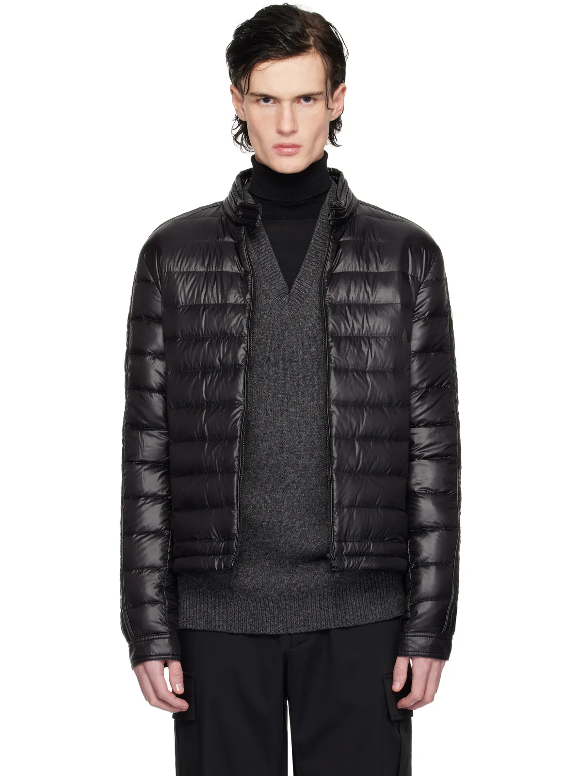 Moncler Jacobus バイカー ダウンジャケット - 画像1