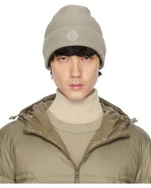 Moncler ロゴパッチ ビーニー - サムネイル1