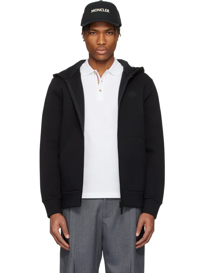 Moncler Moncler コットン＆ネオプレン ジップアップフーディの商品画像