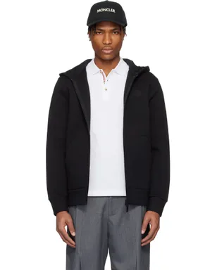 Moncler コットン＆ネオプレン ジップアップフーディ - サムネイル1