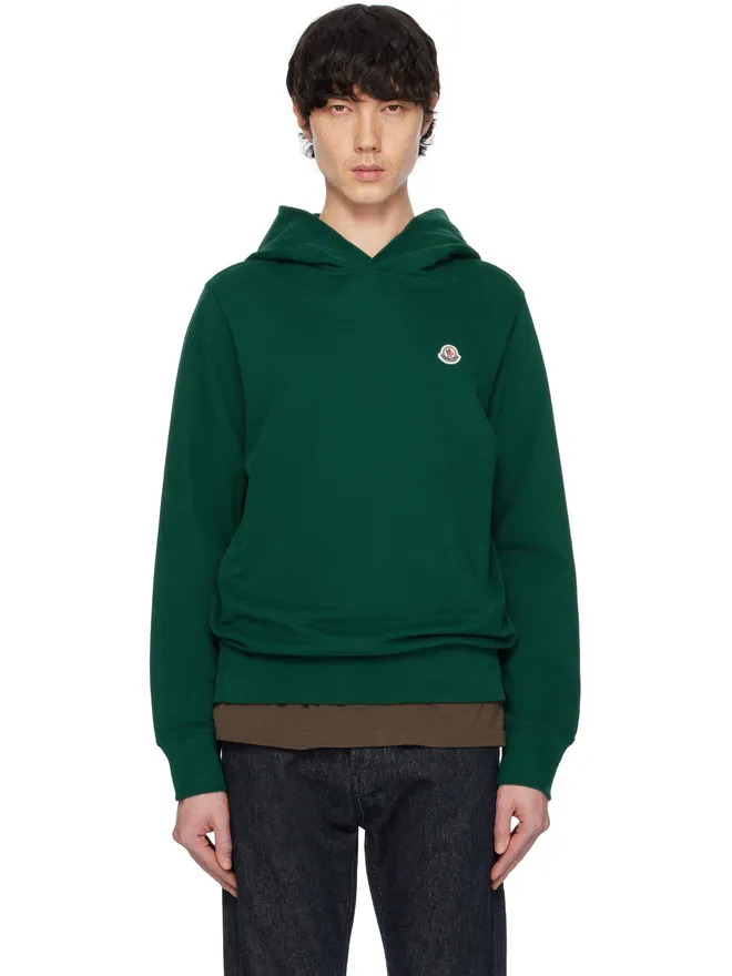 Moncler Moncler ロゴパッチ コットン フーディの商品画像