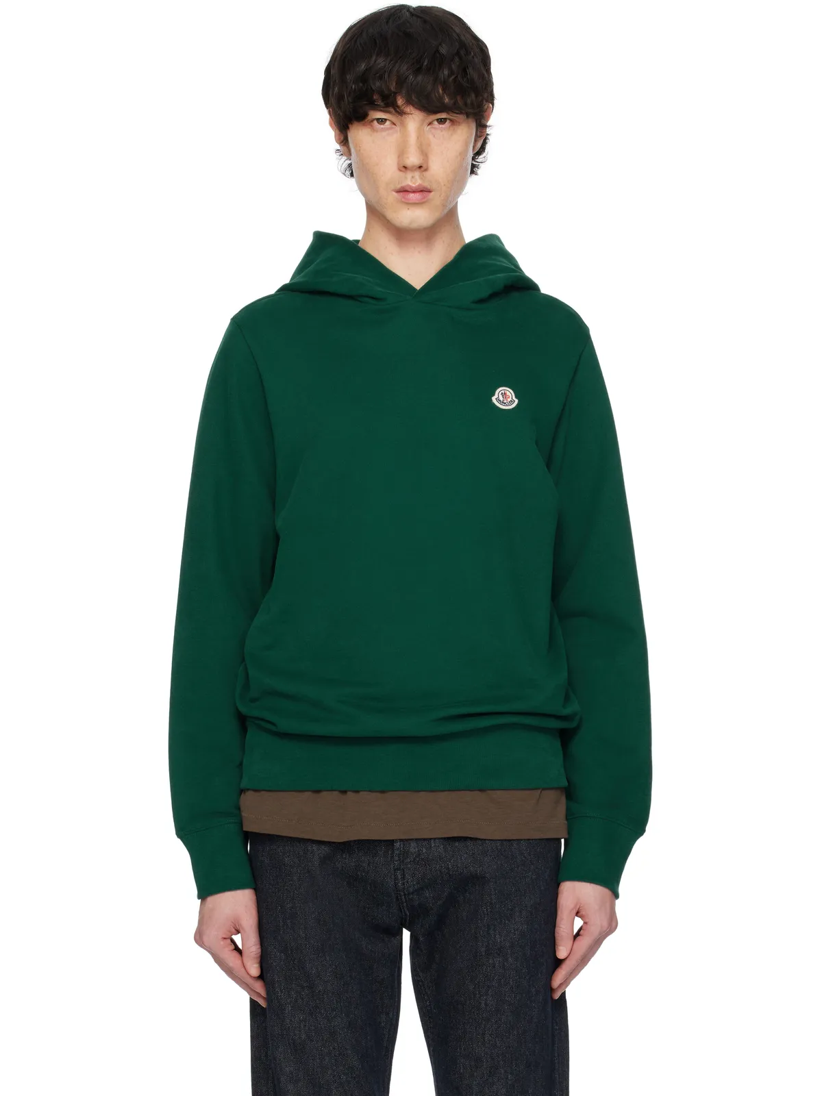 Moncler ロゴパッチ コットン フーディ - 画像1