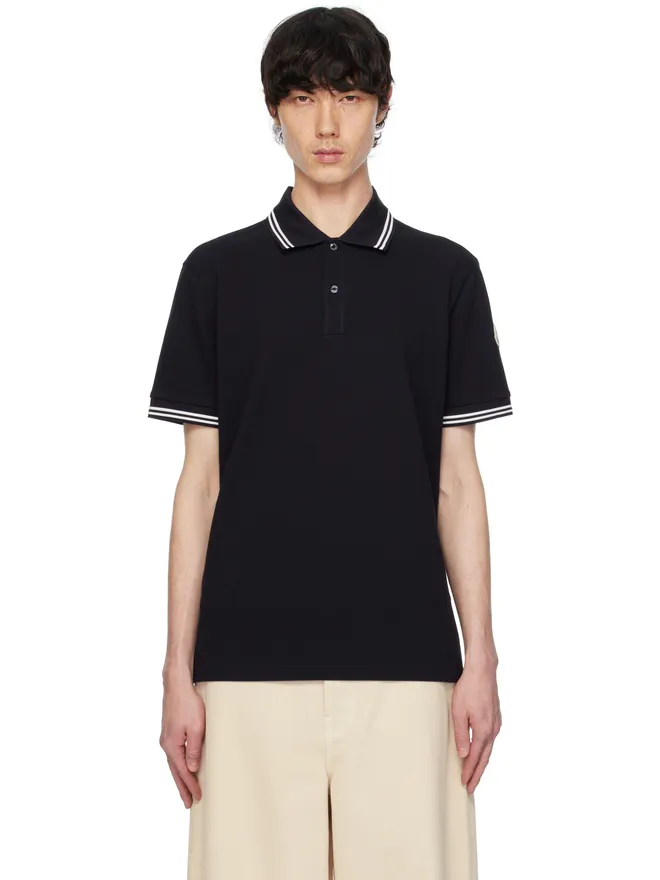 Moncler Moncler ライントリム コットンピケ ポロシャツの商品画像