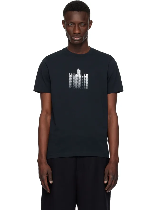 Moncler Moncler フェードロゴ コットン Tシャツの商品画像