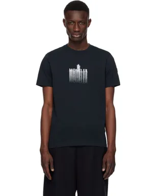 Moncler フェードロゴ コットン Tシャツ - サムネイル1
