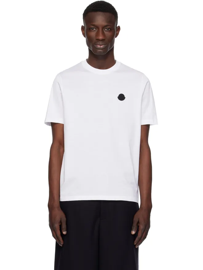 Moncler Moncler バーティカル バックロゴ コットン Tシャツの商品画像