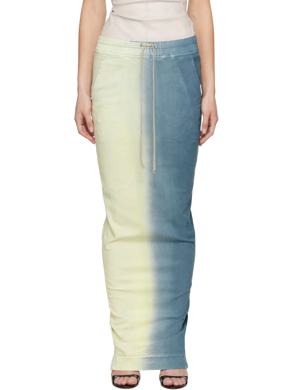 Rick Owens DRKSHDW Pull On Pillar マキシスカート - 画像1