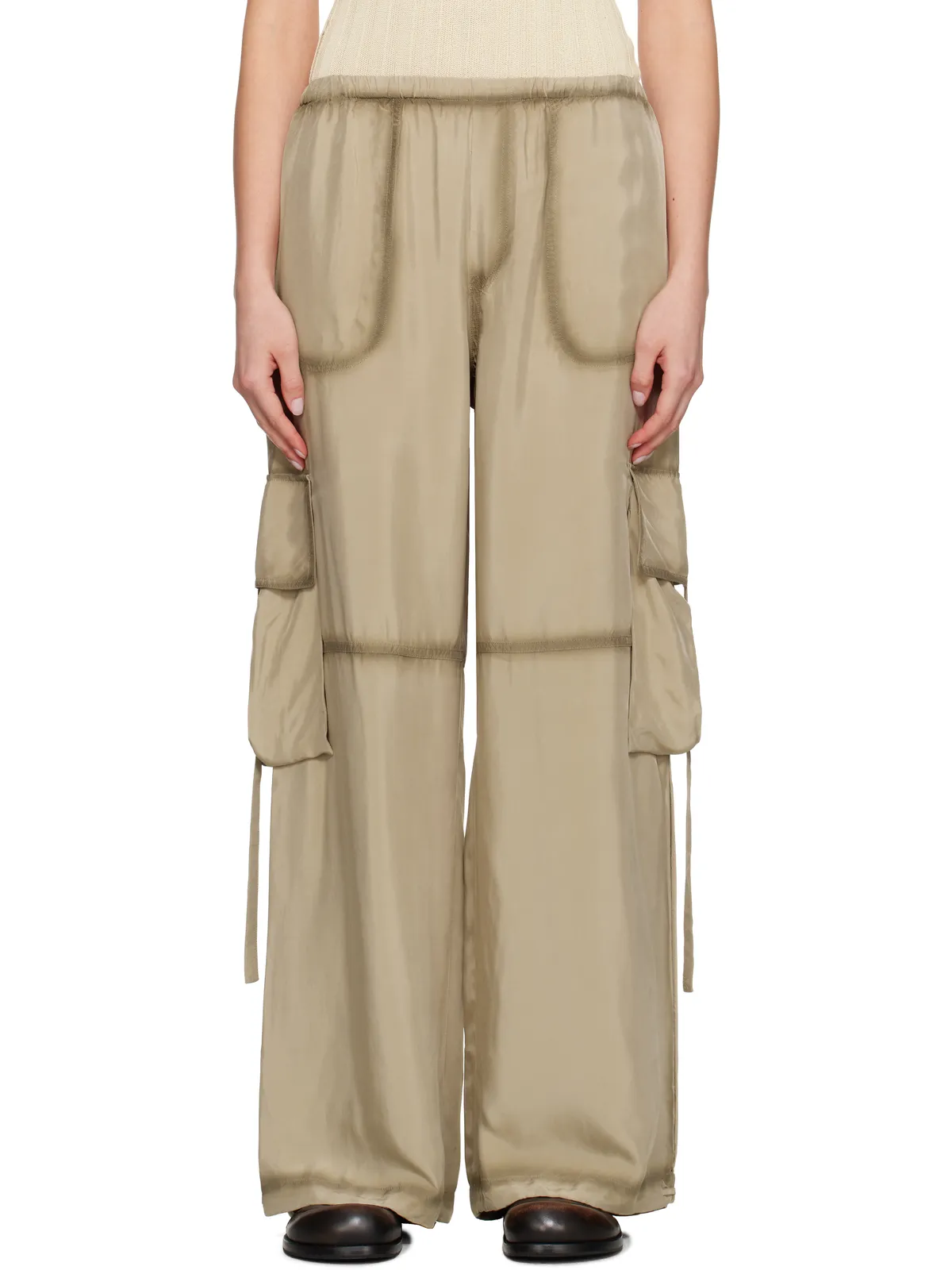 Acne Studios サテン カーゴパンツ - 画像1