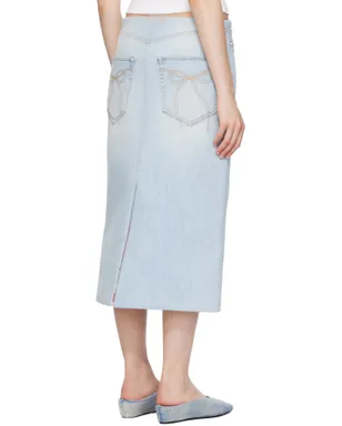 Acne Studios パネル デニム ミディアムスカート - サムネイル3