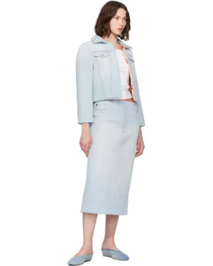 Acne Studios パネル デニム ミディアムスカート - サムネイル4