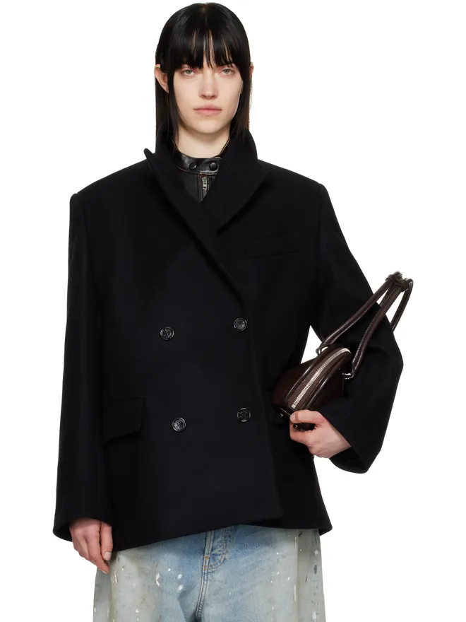 Acne Studios Acne Studios ウール ダブルブレスト コートの商品画像