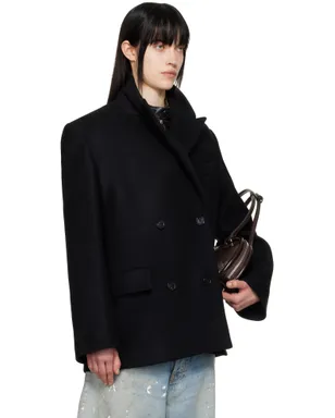 Acne Studios ウール ダブルブレスト コート - サムネイル2