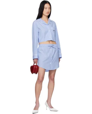Moschino Jeans ストライプ コットン ミニスカート - サムネイル4