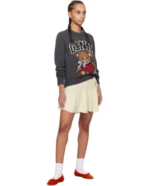 Ganni カシミヤ ミックス ミニスカート - サムネイル4