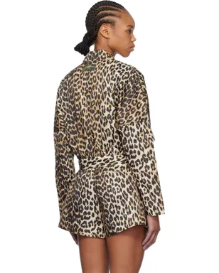 Ganni Duchesse Nylon クロップド ジャケット - サムネイル3