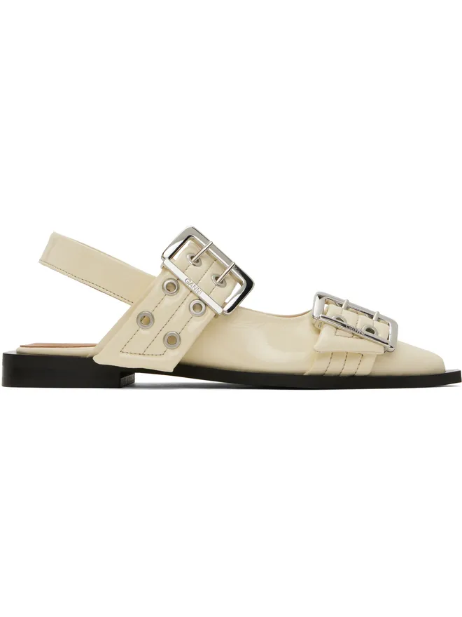 Ganni Ganni Feminine Buckle フラットシューズの商品画像
