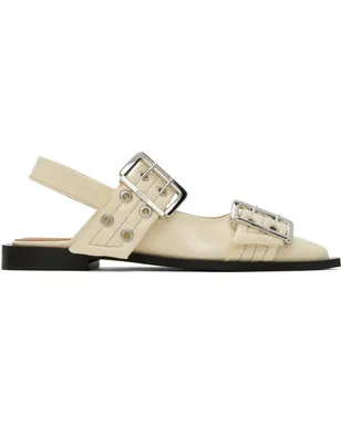 Ganni Feminine Buckle フラットシューズ - サムネイル1