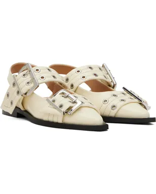 Ganni Feminine Buckle フラットシューズ - サムネイル4