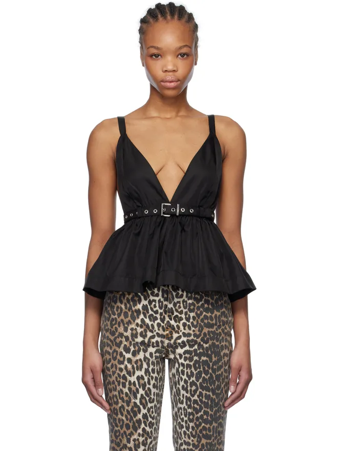 Ganni Ganni Duchesse Nylon ストラップ トップスの商品画像