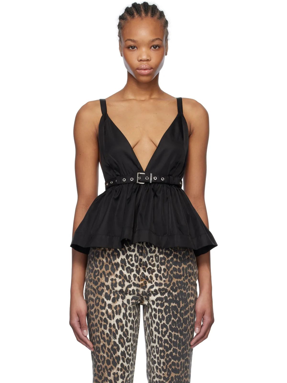 Ganni Duchesse Nylon ストラップ トップス - 画像1