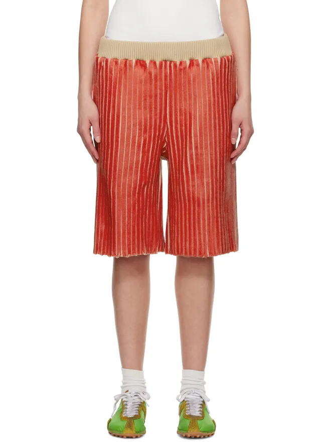 Stanley Raffington Stanley Raffington SSENSE限定 リブ ショートパンツの商品画像