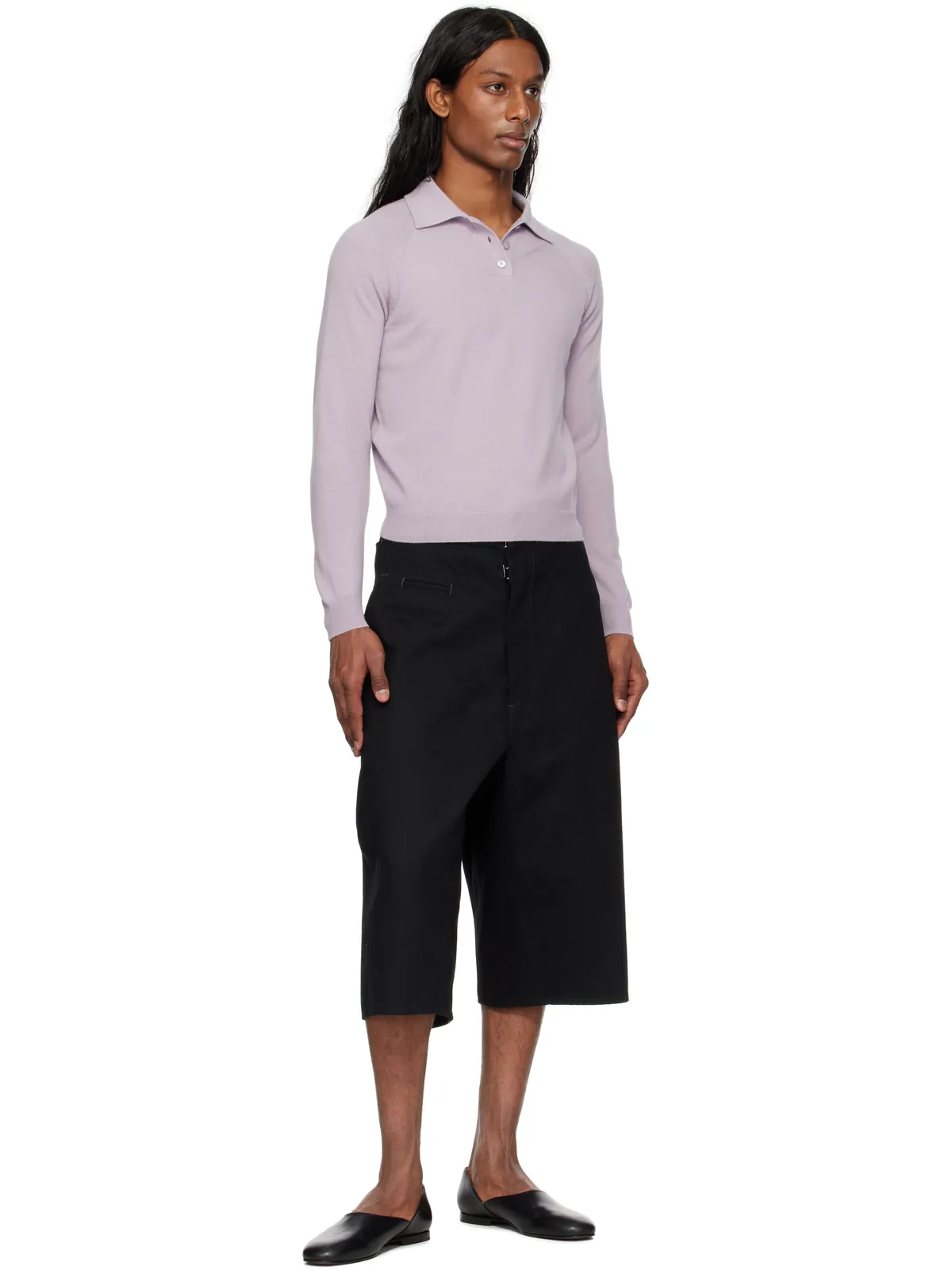Maison Margiela ウール ニットポロシャツ - 画像4