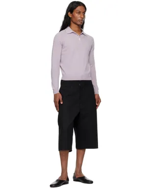 Maison Margiela ウール ニットポロシャツ - サムネイル4