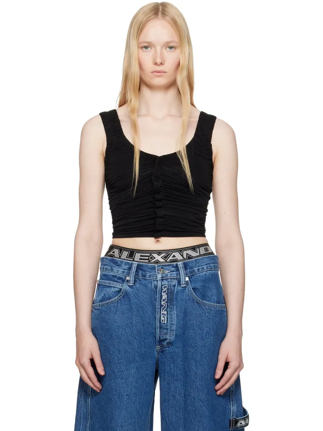 Alexander Wang Alexander Wang シアー ルーシュ タンクトップの商品画像