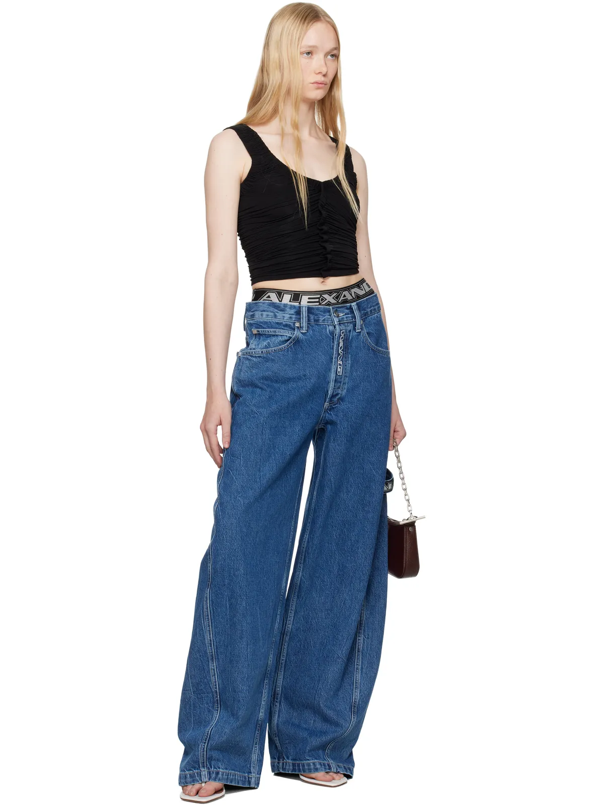 Alexander Wang シアー ルーシュ タンクトップ - 画像4