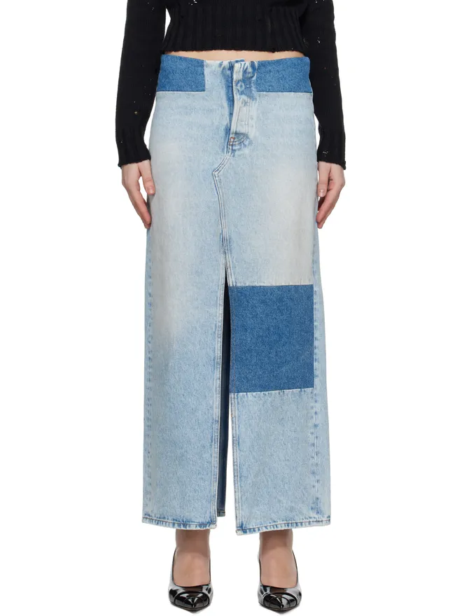MM6 Maison Margiela MM6 Maison Margiela パネル デニム マキシスカートの商品画像