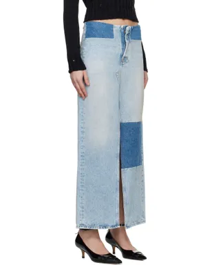 MM6 Maison Margiela パネル デニム マキシスカート - サムネイル2