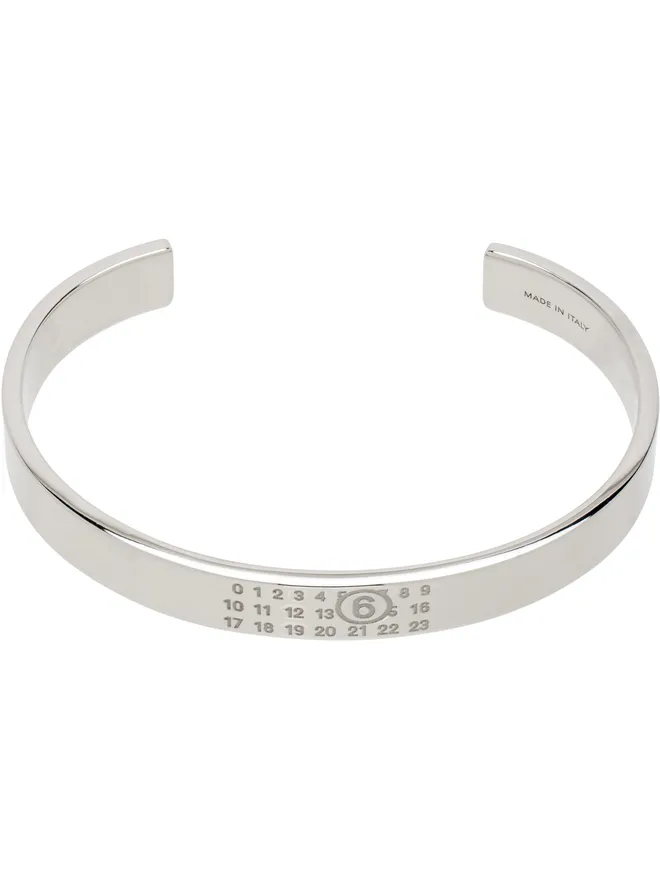 MM6 Maison Margiela MM6 Maison Margiela シルバー Minimal Logo ブレスレットの商品画像