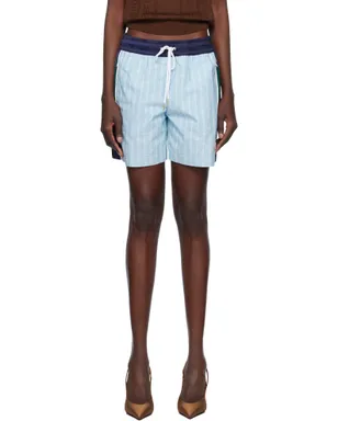 Casablanca Pinstripe Laurel トラック ショートパンツ - サムネイル1