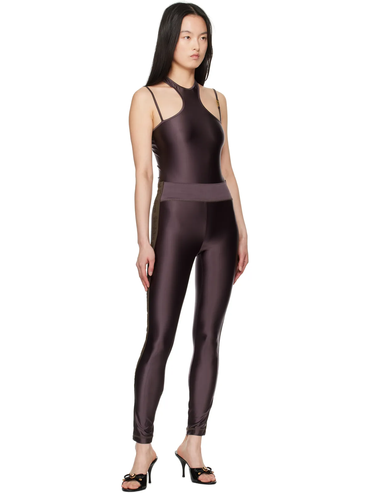 Versace Jeans Couture ロゴトリム レギンス - 画像4