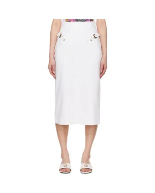 Versace Jeans Couture バロック バックル デニム ミニスカート - サムネイル1