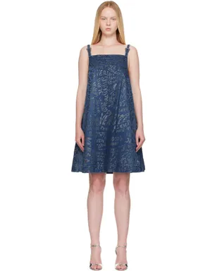 Versace Jeans Couture Glitter Finish ミニワンピース - サムネイル1