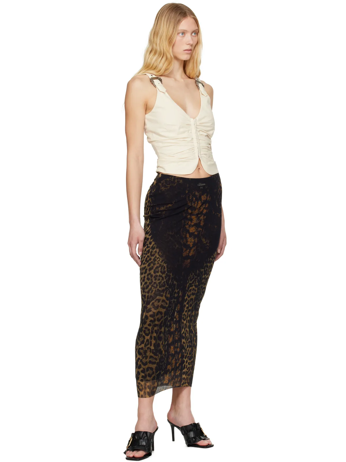 Versace Jeans Couture Baroque Buckle ルーシュ ベスト - 画像4