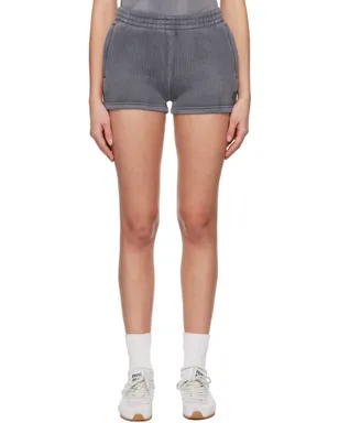 alexanderwang.t パフロゴ プリント ショートパンツ - サムネイル1