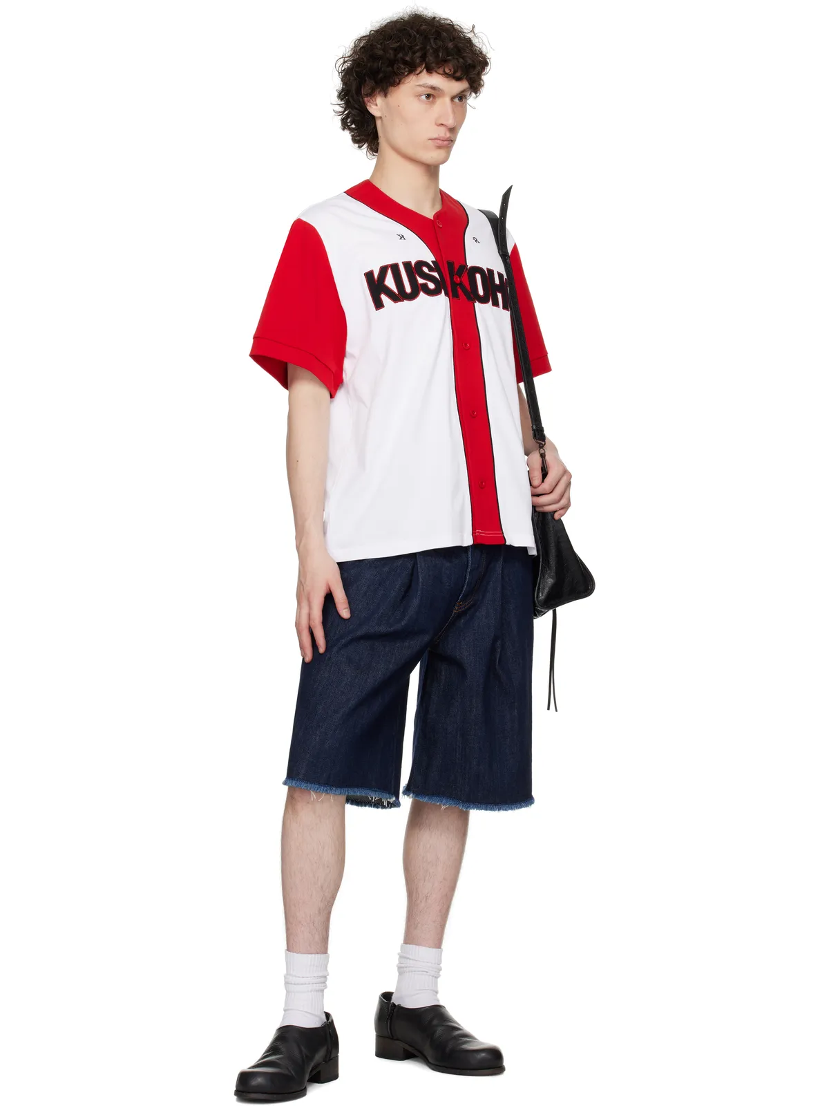 KUSIKOHC ダーツ デニムショートパンツ - 画像4
