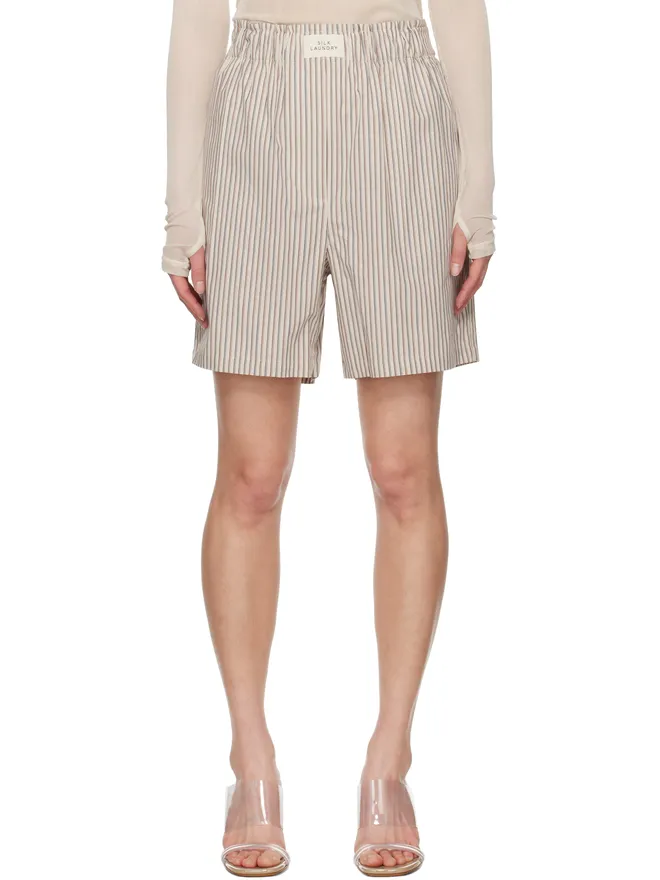 Silk Laundry Silk Laundry コットン ボクサー ショートパンツの商品画像