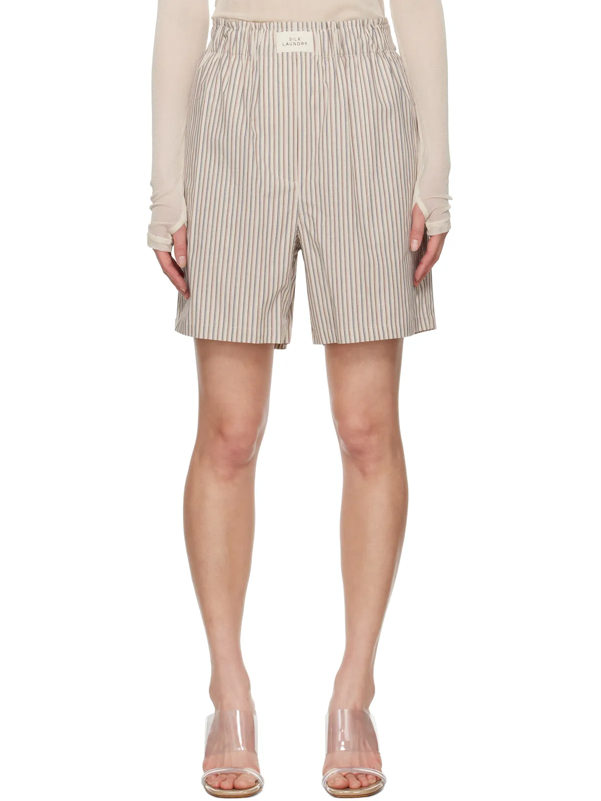 Silk Laundry コットン ボクサー ショートパンツ - 画像1