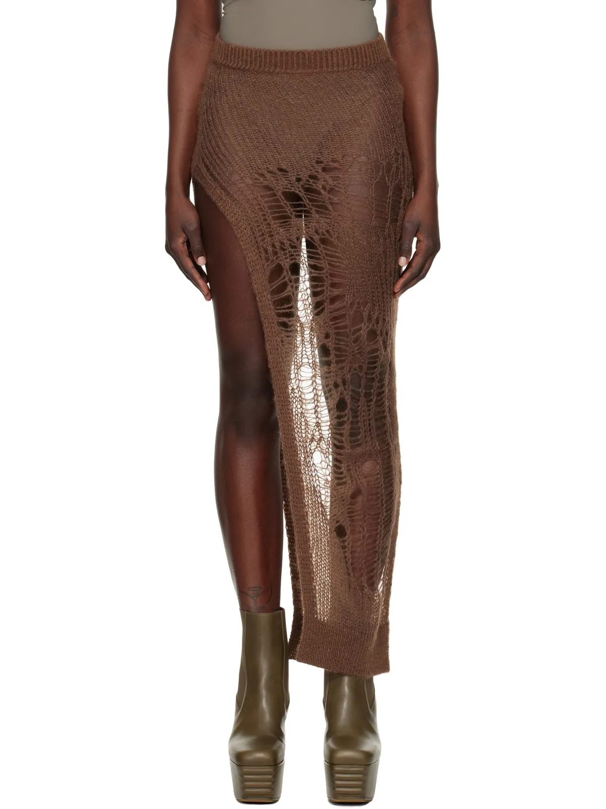 Rick Owens Hollywood Spider Ziggy マキシスカート - 画像1